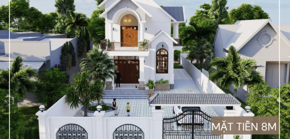 Chiêm Ngưỡng Mẫu Biệt Thự 2 Tầng Mặt Tiền 8M Sang Trọng Quận 9