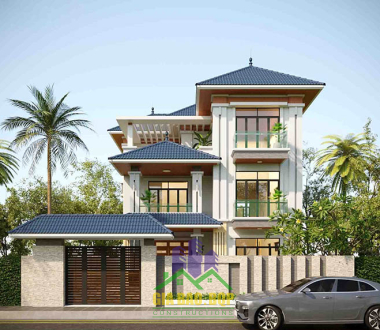 Mẫu thiết kế nhà 3 tầng mái Nhật đẹp cuốn hút 2023