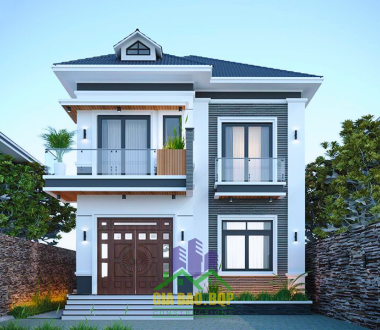 Mẫu nhà 2 tầng mái Nhật đơn giản đẹp hiện đại nhất